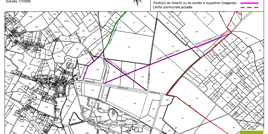 190428 plan des sentiers Sentiers à supprimer (en mauve)