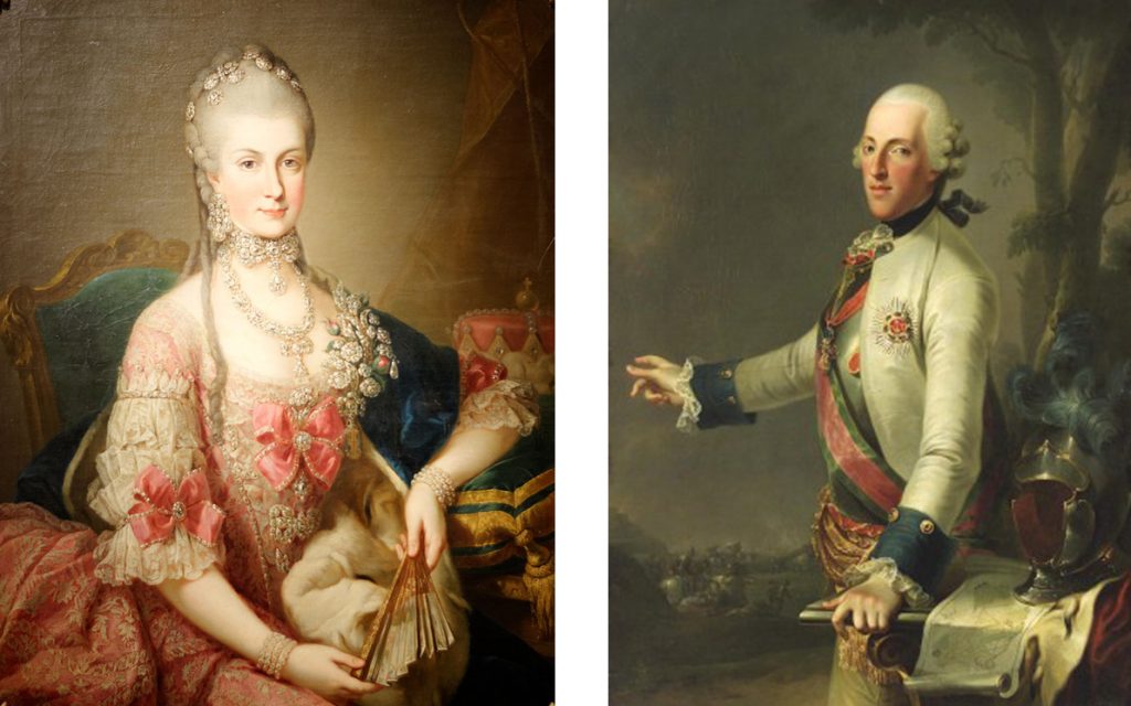 Le roher - Marie Christine d'Autriche et le duc de Saxe-Teschen