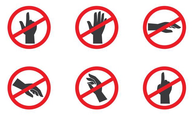 Do-not-touch-icon-vector
