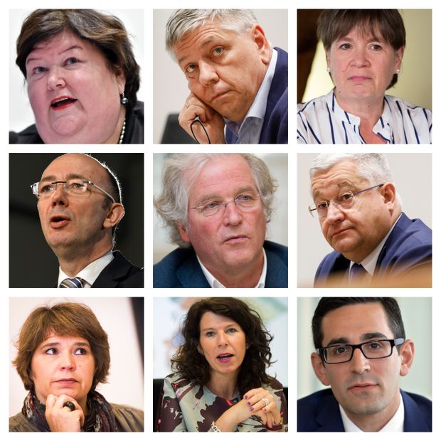 9 ministres de la santé en Belgique