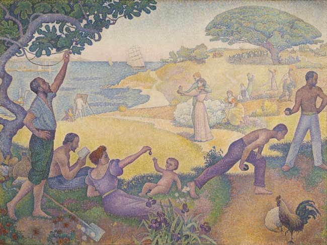 L'utopie - tableau de Paul Signac - Au temps de l'harmonie