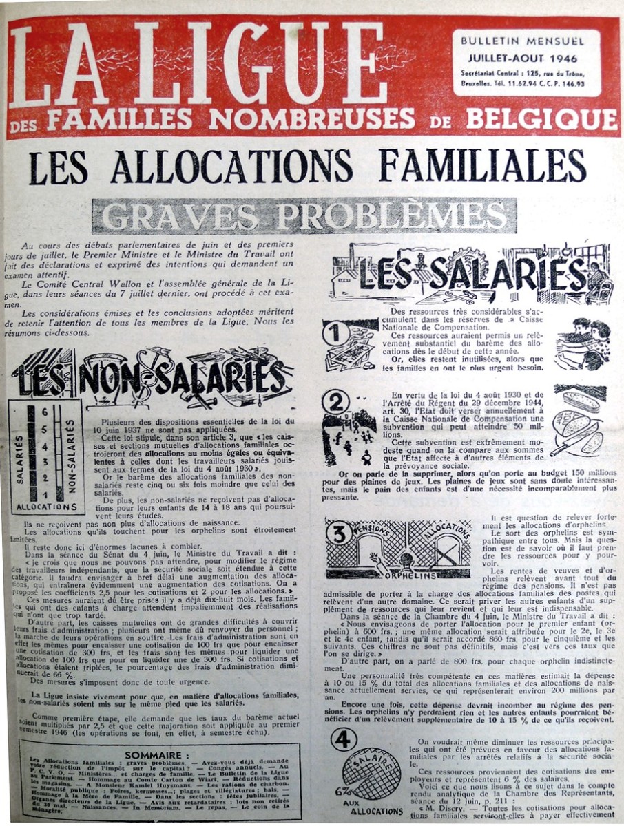 1946 les allocation familiales pour orphelins