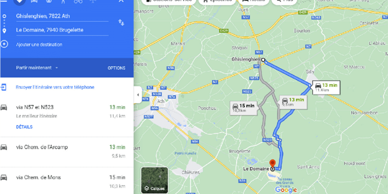 GPS à Brugelette – Itinéraire PDZ GPS à Brugelette - Itinéraire PDZ