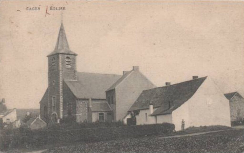 L'église de Gages au temps passé.